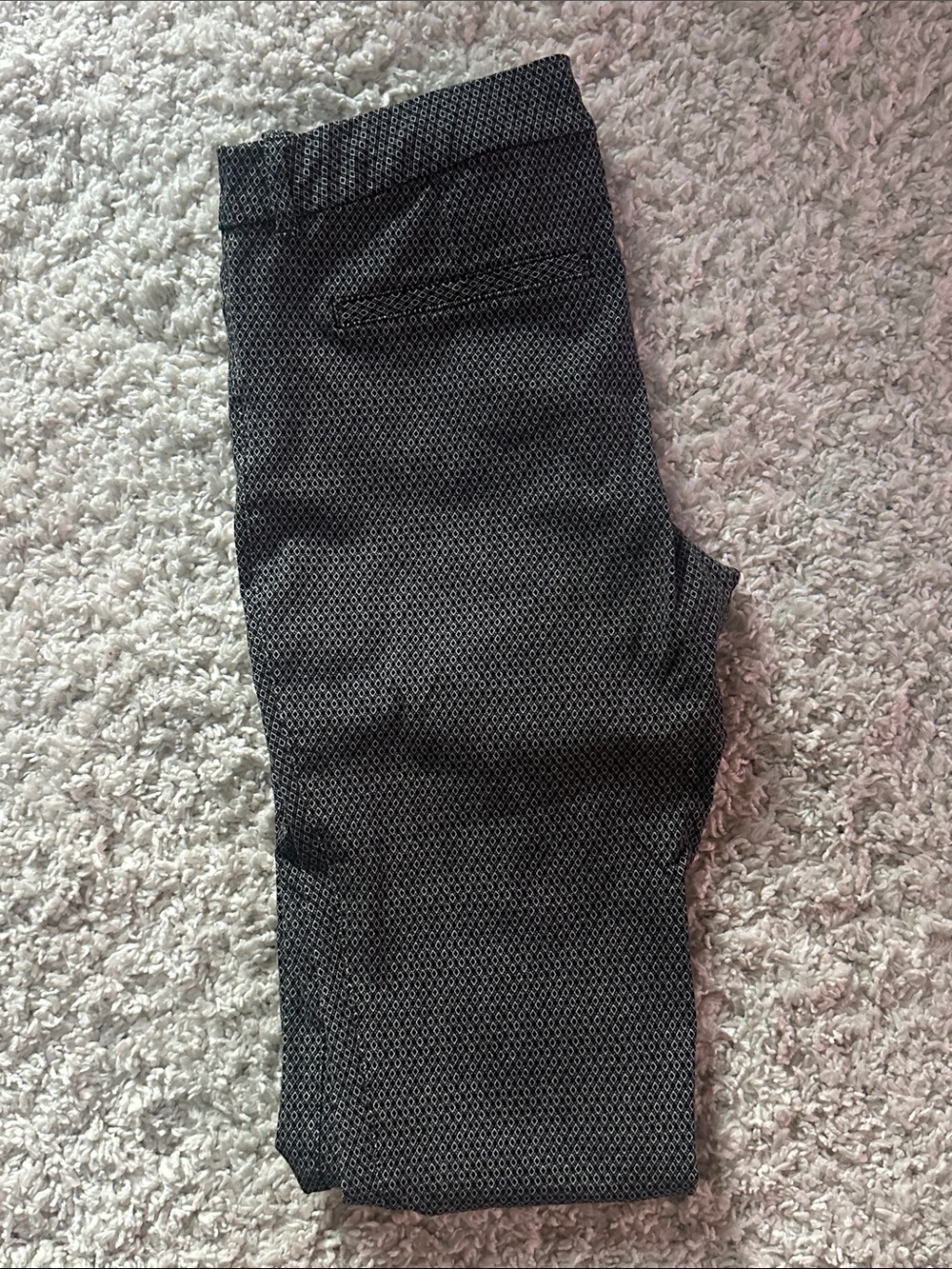 Women’s Black Patterned Dress Pants